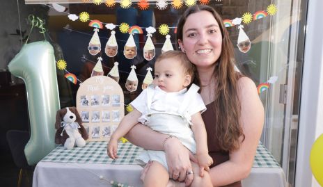  Marisol González con su sobrino Joaquín Hernández.