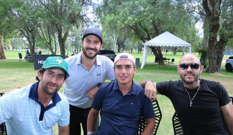  Santiago López, Rodrigo Valle, Xavier Azcárate y Ricardo Purata.