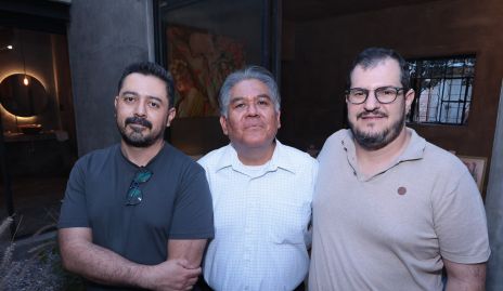  Marco Villa, Luis Padrón y Raymundo Sánchez.