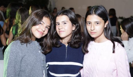  Sofía Abella, Renata Zúñiga y Natalia Venegas.