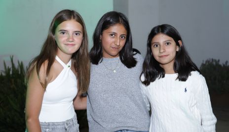  Lorenza Gómez, Ana Sofía, Paula Cervantes.