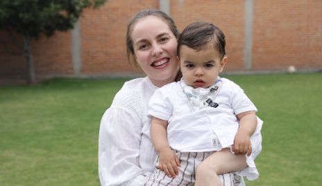  Tere Ledezma con su hijo Luis Torres.