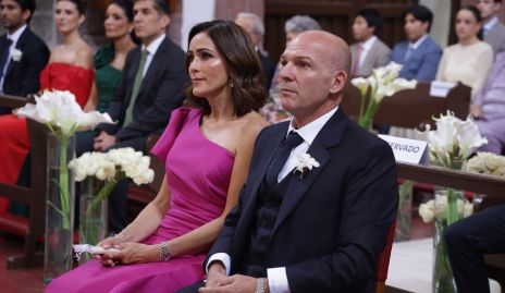  María del Carmen Stevens y Gerardo Del Valle, papás de la novia.