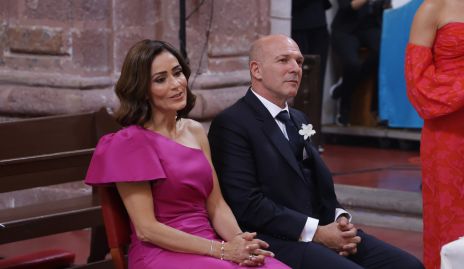  María del Carmen Stevens y Gerardo Del Valle, papás de la novia.