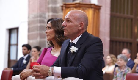  María del Carmen Stevens y Gerardo Del Valle, papás de la novia.