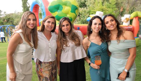  Melissa Compean, Carmelita Berrueta, Gabriela Franco, María María Costa y Marcela Díaz Infante.