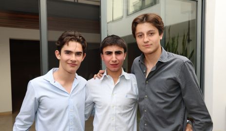  Manuel De Antuñano, Rodrigo Abaroa y Santiago López.