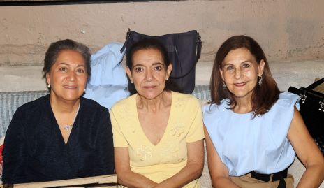  Lupita González, Marcela Nava y Luchi Grijalba.