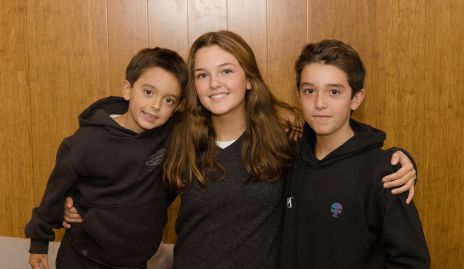  Los hermanos Jerónimo, Inés y Rodrigo Lozano Alvarado.
