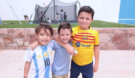  José Zárate, Esteban Becker y Franco Becker.