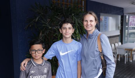  Santiago Rubio, Mateo Silva y Leila Silva.