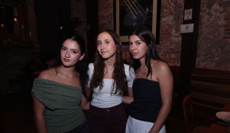  Analú Mier, Paulina Reynoso y Romina Villaseñor.