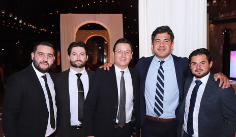  Emanuel Cárdenas, Oscar Rangel, Oliver Saucedo, Marcelo Solvert y Mario Pérez.