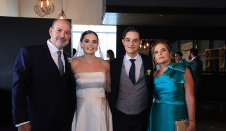  Manuel Martins, Gaby Martins, Mauricio Lasso y Eva Anaya.