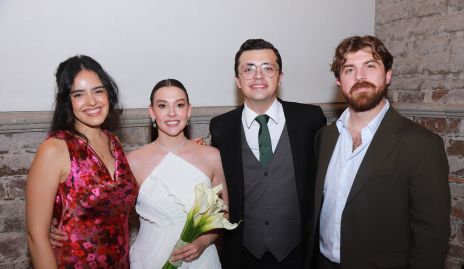  Abigail López, Alejandra Morales Hunter, Aldo Martínez y Rayner Neumann.