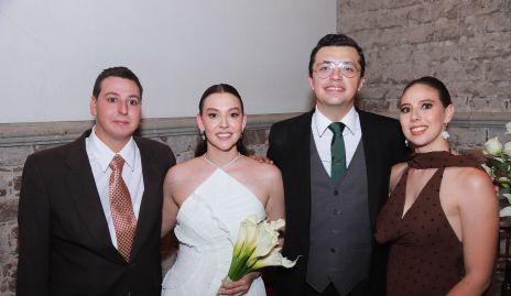  José Ángel Morales, Alejandra Morales, Aldo Martínez y Ana Morales.