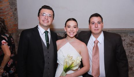  Aldo Martínez, Alejandra Morales y José Ángel Morales.