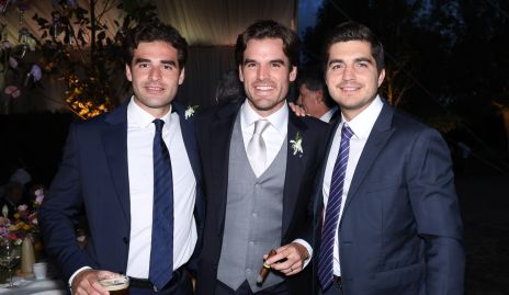  Evaristo Cano, Alfredo Cano y Hugo Martínez.