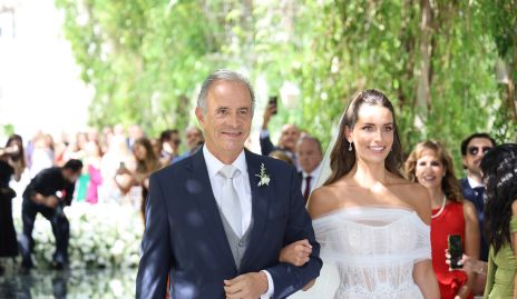  Francisco de la Rosa con su hija Ana Victoria.