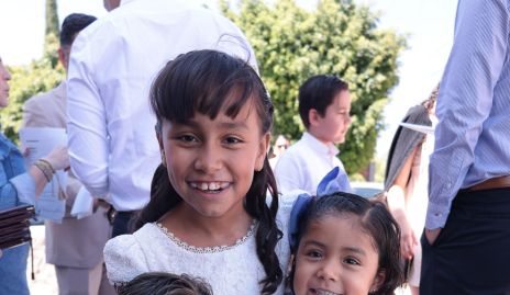  Julián Huerta, Victoria Benítez y Ema Huerta.