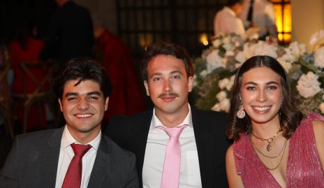  Mario Gutiérrez, Andrés Gómez y Giulia Sarocchi.