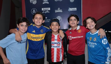  Iker, Andrés, Mauricio, José Pablo y Joselo.