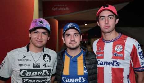  Juan Pablo Vargas, Salvador Díaz y Eugenio González.