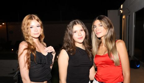  Pauletta Theiner, Tayla de Sousa y Dayana Schmith.