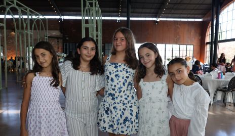  Inés Gutiérrez, Carlota Gutiérrez, Victoria Pierdant, Luciana Briseño y Camila Gutiérrez.
