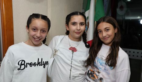 Regina, Carlota e Inés.