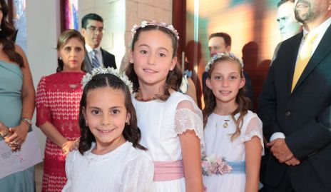  Inés García, Alika Torres y Elena Martínez.