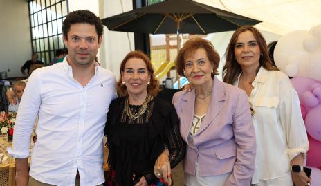  Luis Morán, Bicha Berrones, Nona Berrones y Fernanda Lozano.