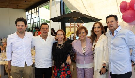  Luis Morán, David Lozano, Bicha Berrones, Nona Berrones, Fernanda Lozano y Luis Fernando Lozano.