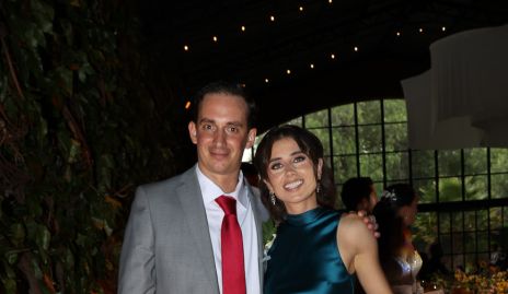  Manuel y Verónica Abud Alcalde, hermanos de la novia.