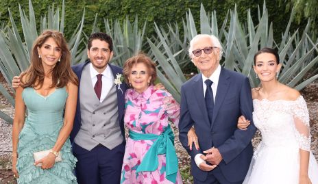  Cecilia de los Santos, Guillermo Acosta, Guillermina Anaya, Marcelo de los Santos y Andrea Abud.