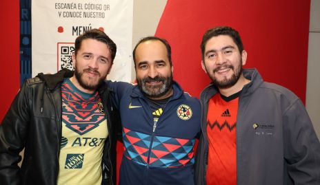 . Diego Lozano, Efraín Lara y Miguel de Anda