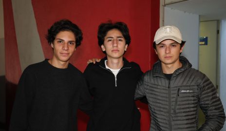  Franco Bravo, Rodrigo Cano y Marco Loredo.