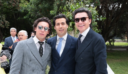  Juan Pablo Ruiz, Gabriel Torres y Jaime Ruiz.