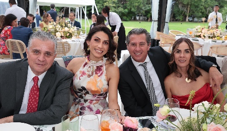  Alfonso Téllez, Sonia Yáñez, Gustavo González y Gaby Aranda.