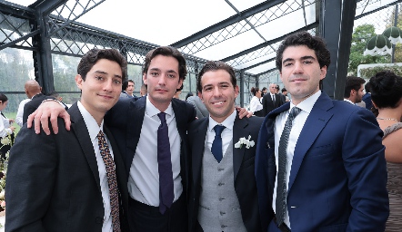  Santiago Rodríguez, Sebastián Martínez, Roberto y Héctor Mahbub.