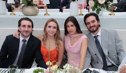  Pablo Martínez, Faustina Villarreal, Ana Lucía Díaz y Julio Galindo.