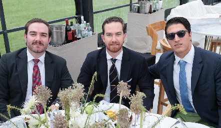  Ismael Herrera, Alejandro Gómez y Mauricio Téllez.