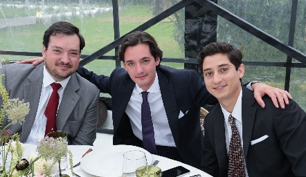  Manuel Martín Alba, Sebastián Martínez y Santiago Rodríguez.