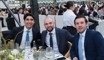  Miguel Tobías, Guillermo Pizzuto y Oscar Mendizábal.