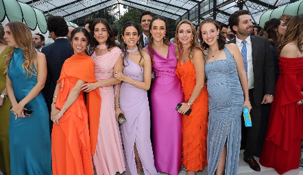  Paola Dávila, Ana Lu Díaz, Oly Abud, María Cueli, Faustina Villarreal y Yolanda Navarro.