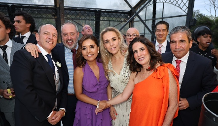  Roberto, Daniel Carreras, Lorena Torres, Mónica Torres, Ana Paula Gutiérrez y Martín de la Rosa.