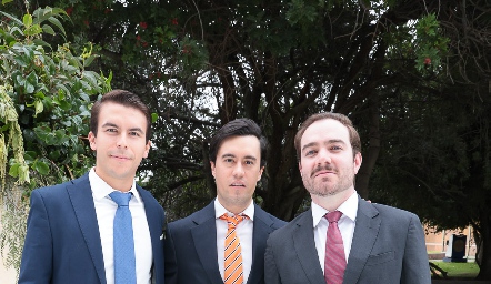  Abraham Tobías, Daniel Estrada e Ismael Herrera.