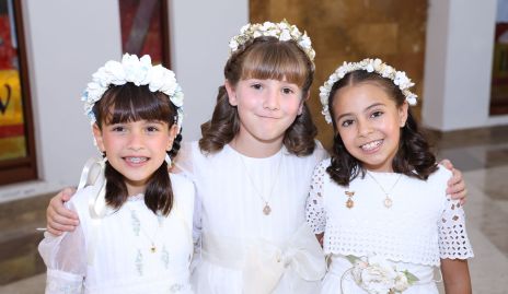  Renata Cordero, Nicole Berrones y Mariel Martínez.