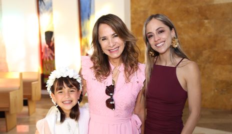 Renata Cordero, Claudia de Ávila y Geo Cordero.