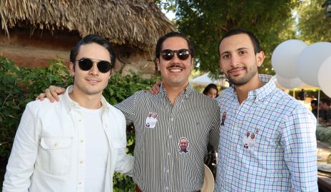  José Agustín Castillo, Miguel Muñoz y Roberto Puente.